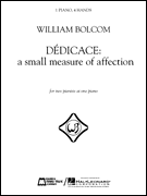 Dedicace: a Small Measure of Affection piano sheet music cover
